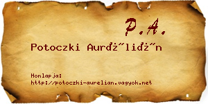Potoczki Aurélián névjegykártya